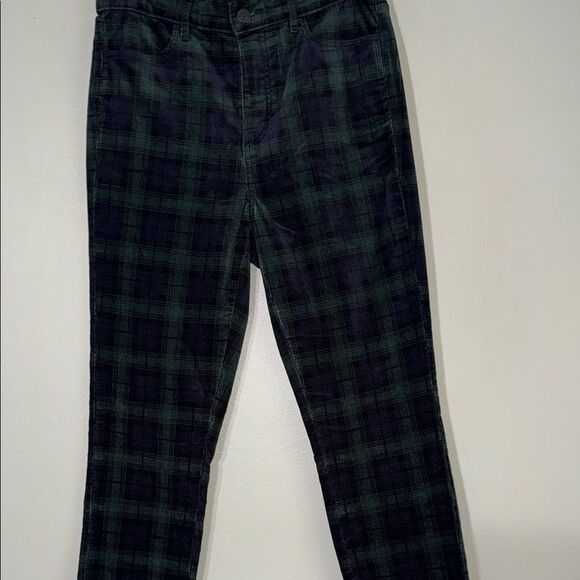 LOFT Plaid Velvet Skinny Pants 4/27 - Picture 4 of 10